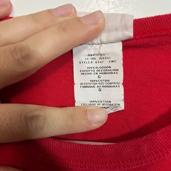 2/$30 Champion Men’s Large Classic Red Crewneck Shirt - Picture 3 of 6
